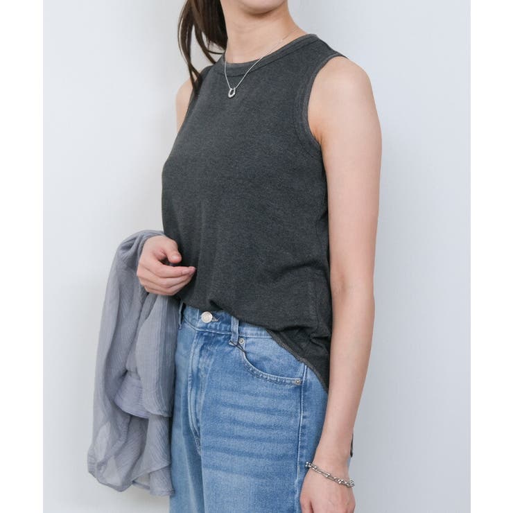 テレコリブタンクトップ 春 夏 秋 | aquagarage | 詳細画像12 