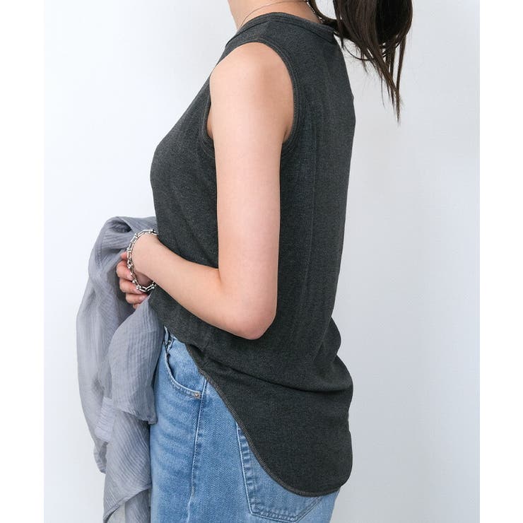 テレコリブタンクトップ 春 夏 秋 | aquagarage | 詳細画像13 