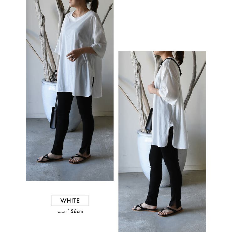 Tシャツ トップス カットソー[品番：QU000006805]｜aquagarage