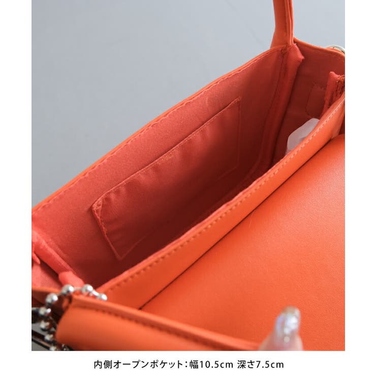 キレイめにもカジュアルにも、コーデを選ばず使えるミニショルダーチェーンバッグ | aquagarage | 詳細画像8 