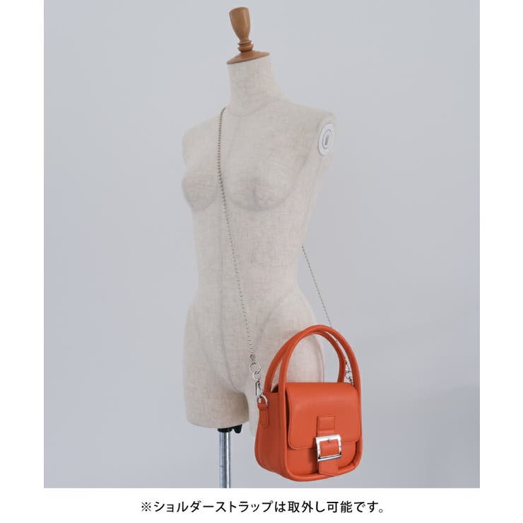 キレイめにもカジュアルにも、コーデを選ばず使えるミニショルダーチェーンバッグ | aquagarage | 詳細画像10 