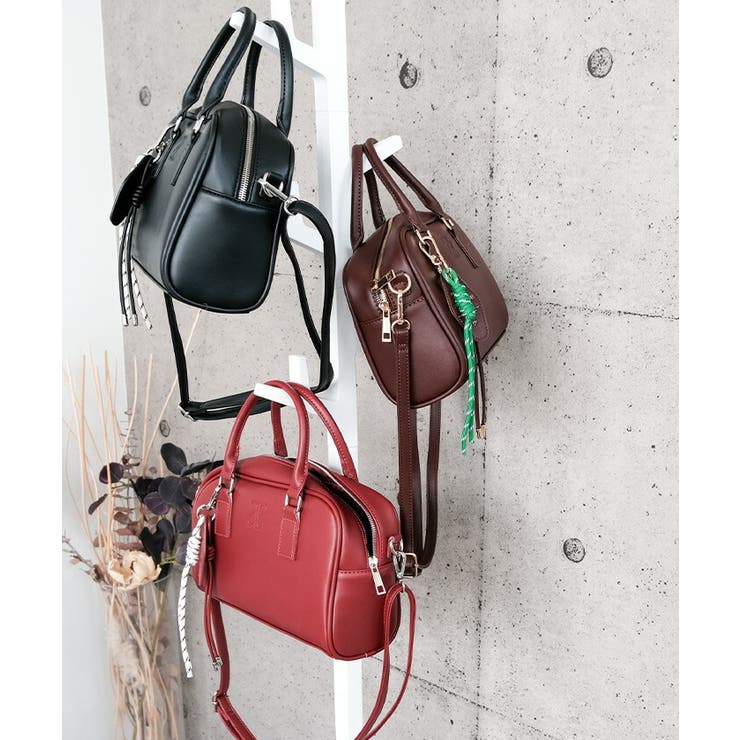 2wayタッセル横長ボストンバッグ  レディース | aquagarage | 詳細画像10 