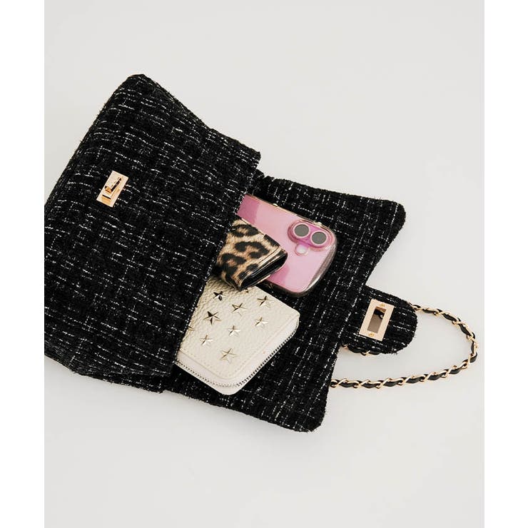 ツイードチェーン2wayショルダーバッグ  レディース | aquagarage | 詳細画像9 