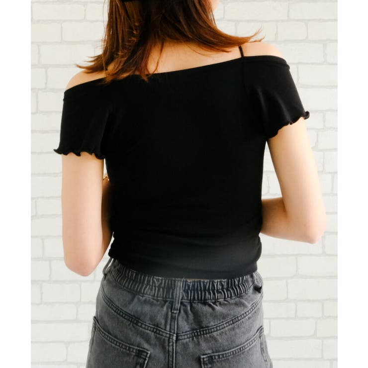 伸縮性抜群!ストレスフリーに着られる2wayフレンチスリーブブラトップ | aquagarage | 詳細画像5