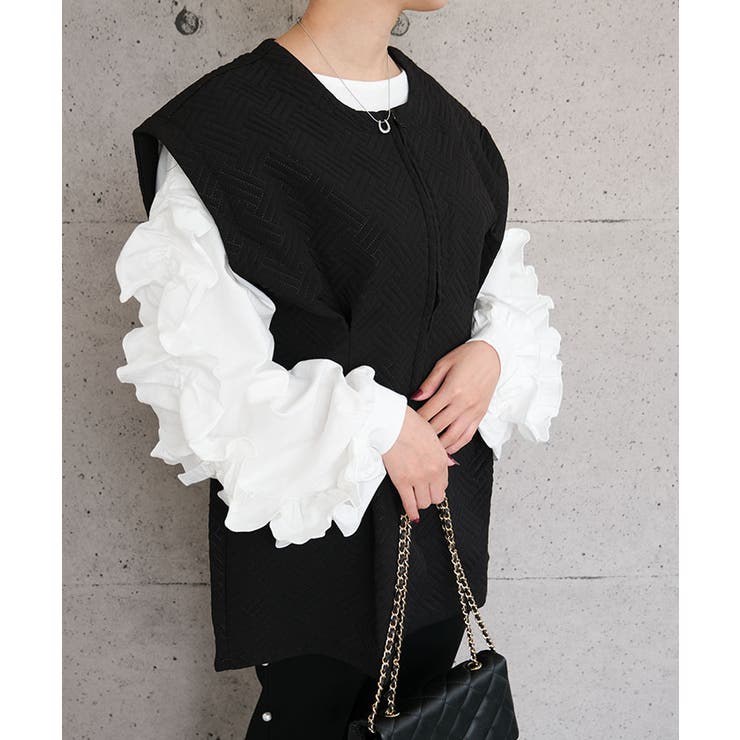 ウエストタックキルトベスト | aquagarage | 詳細画像6 