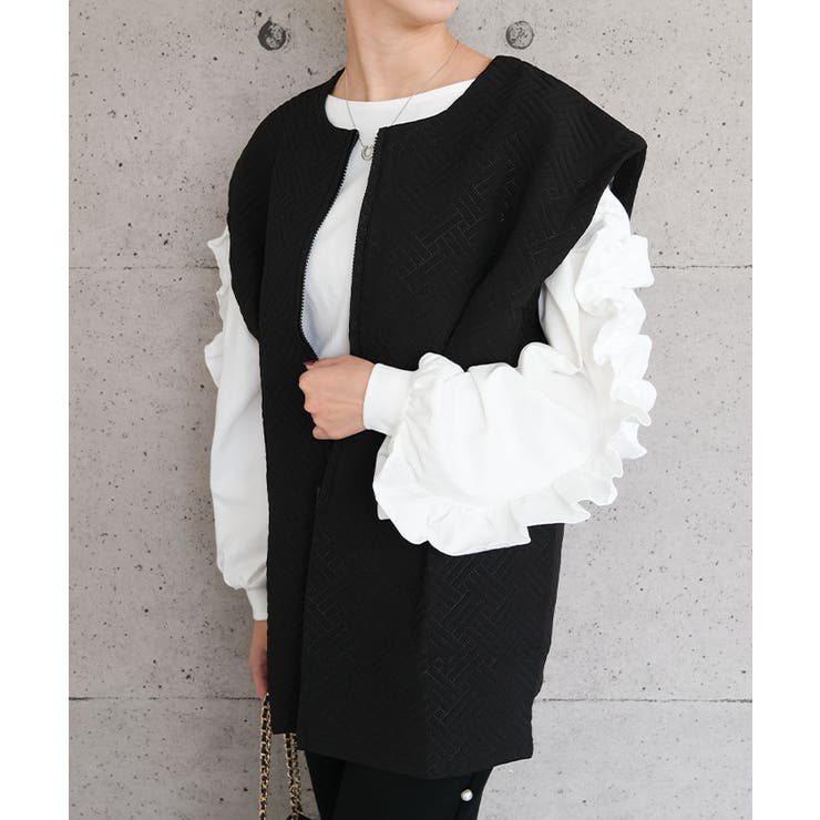 ウエストタックキルトベスト | aquagarage | 詳細画像8 