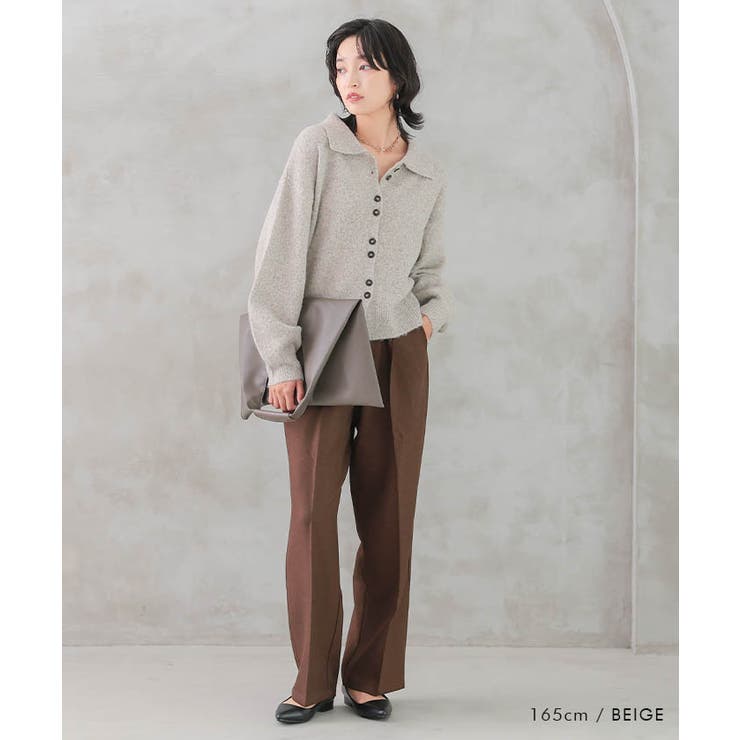 ミニパイル 衿無しカーディガン 水玉 グレー – PJC ONLINE SHOP