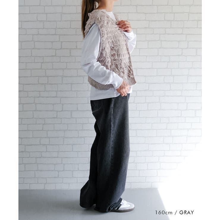 ループヤーンベスト 春  秋 冬  レディース | aquagarage | 詳細画像5 