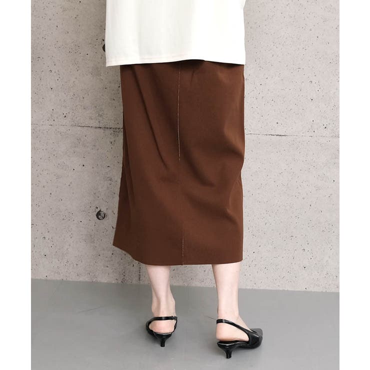 フロントジップナロースカート  レディース 春 夏 秋 冬  M | aquagarage | 詳細画像8 