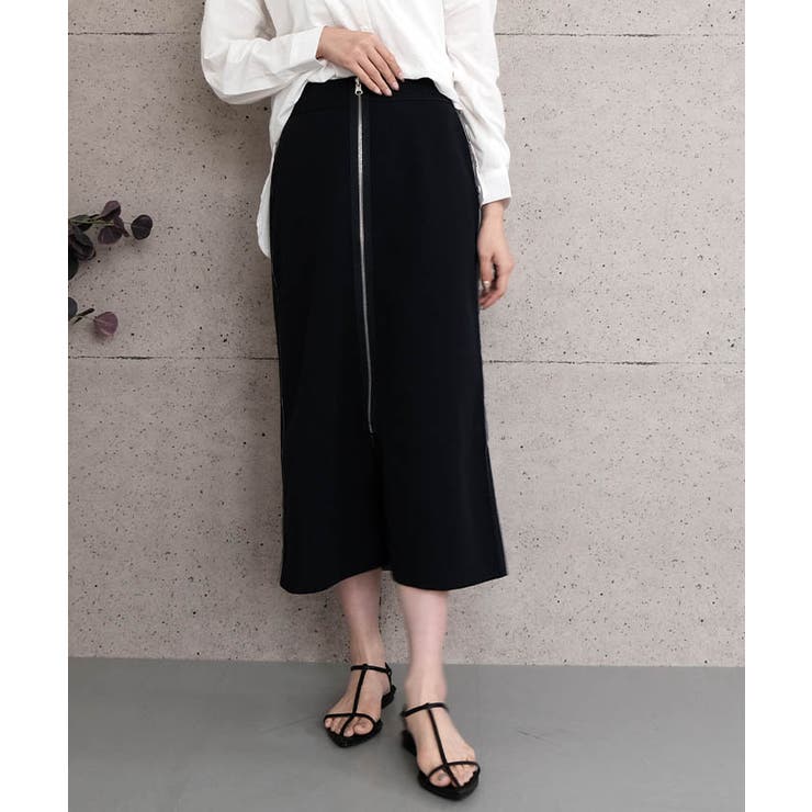 フロントジップナロースカート  レディース 春 夏 秋 冬  M | aquagarage | 詳細画像17 