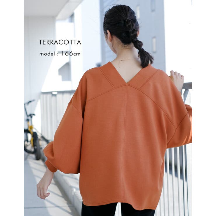 シャープな抜け感を演出する♪前後深Vネックトップス | aquagarage | 詳細画像19 