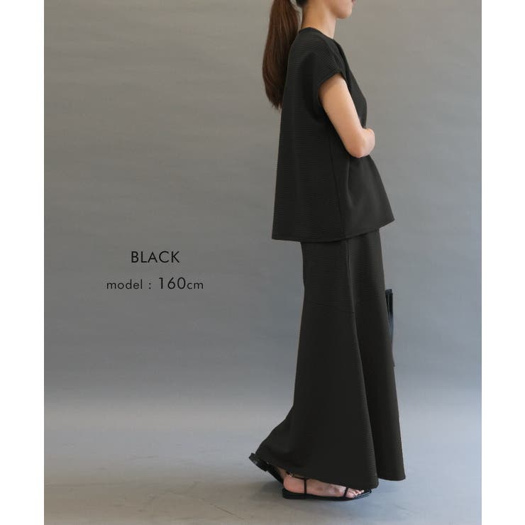 絶妙なフレアシルエットが美しい！斜め切り替えAラインスカート | aquagarage | 詳細画像20 