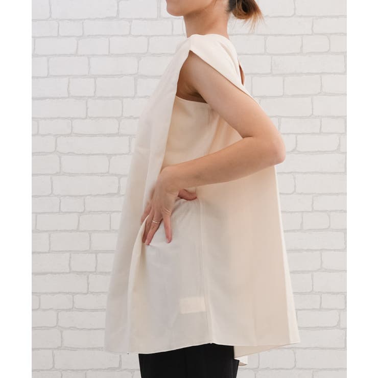 前後2wayで着られる!リネンライク2wayノースリーブチュニック | aquagarage | 詳細画像11 