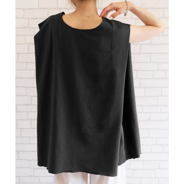 前後2wayで着られる!リネンライク2wayノースリーブチュニック | aquagarage | 詳細画像17 