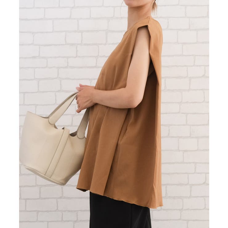 前後2wayで着られる!リネンライク2wayノースリーブチュニック | aquagarage | 詳細画像9 