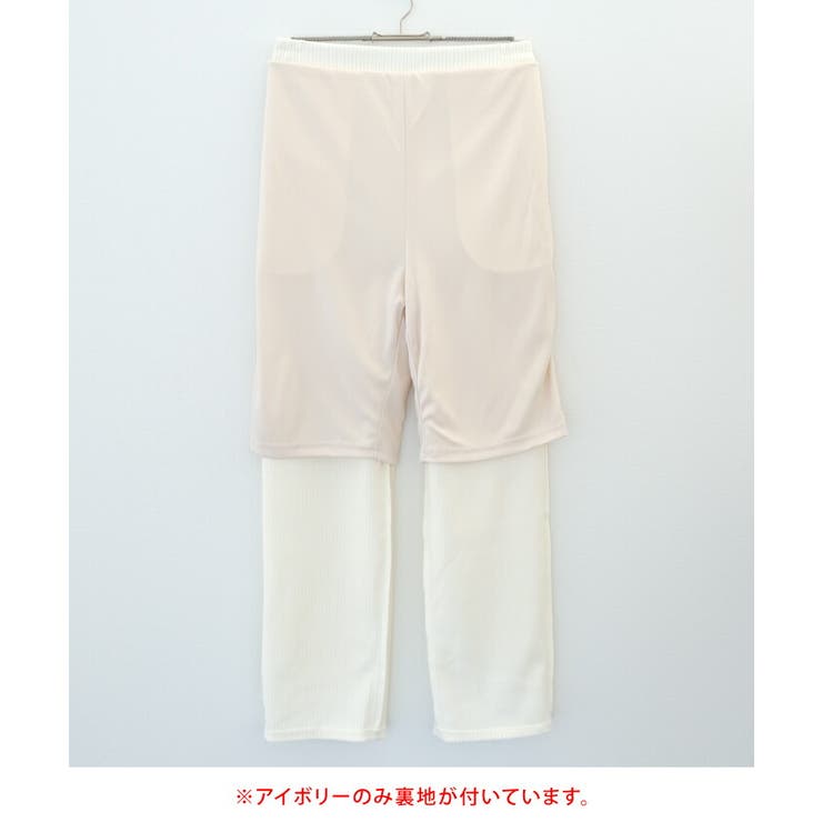 カジュアルコーデを格上げ！ウエストゴムリブストレートパンツ | aquagarage | 詳細画像8 