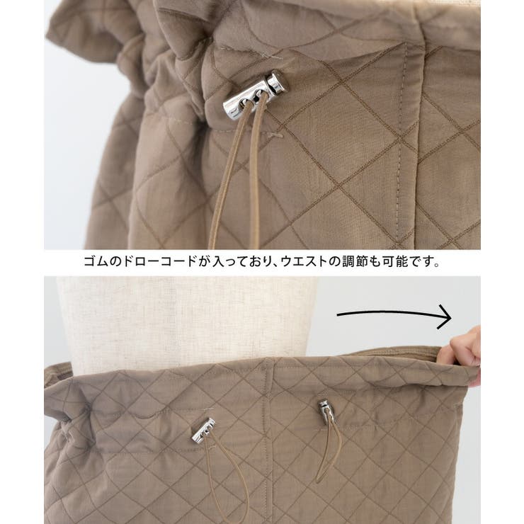 ナイロンキルトタイトスカート 春 秋 冬 M | aquagarage | 詳細画像7 