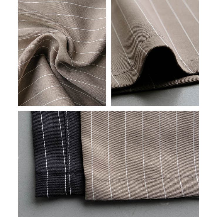 ピンストライプワイドパンツ レディース 春 夏 秋 冬 M | aquagarage | 詳細画像14 