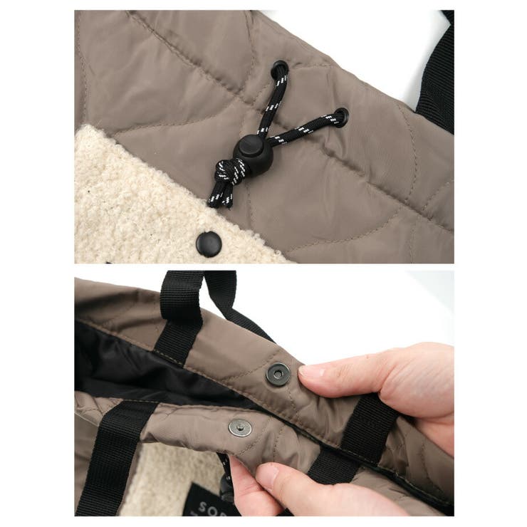 見た目以上の収納力を発揮! キルトボアショルダーバッグ | aquagarage | 詳細画像12 