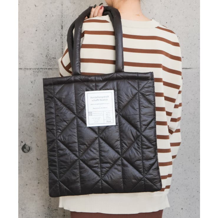 パデットキルトトートバッグ | aquagarage | 詳細画像12 