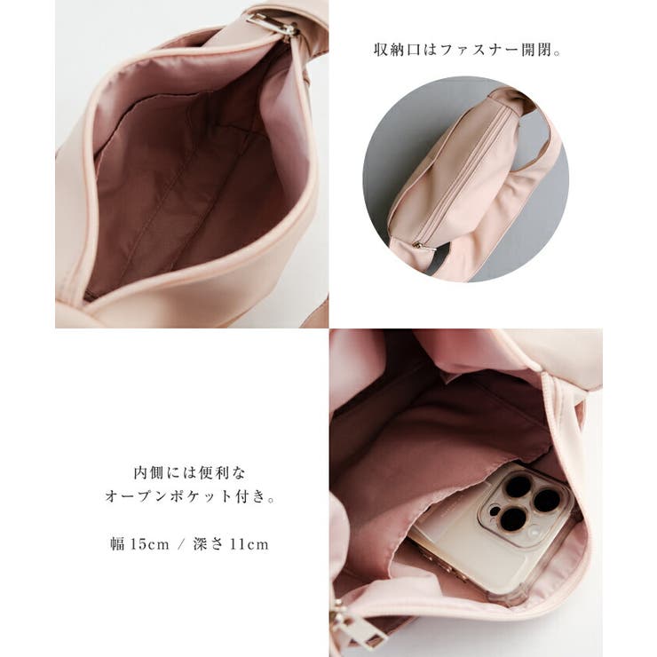 普段使いにぴったりなギャザーハンドルスクエアバッグ | aquagarage | 詳細画像6 