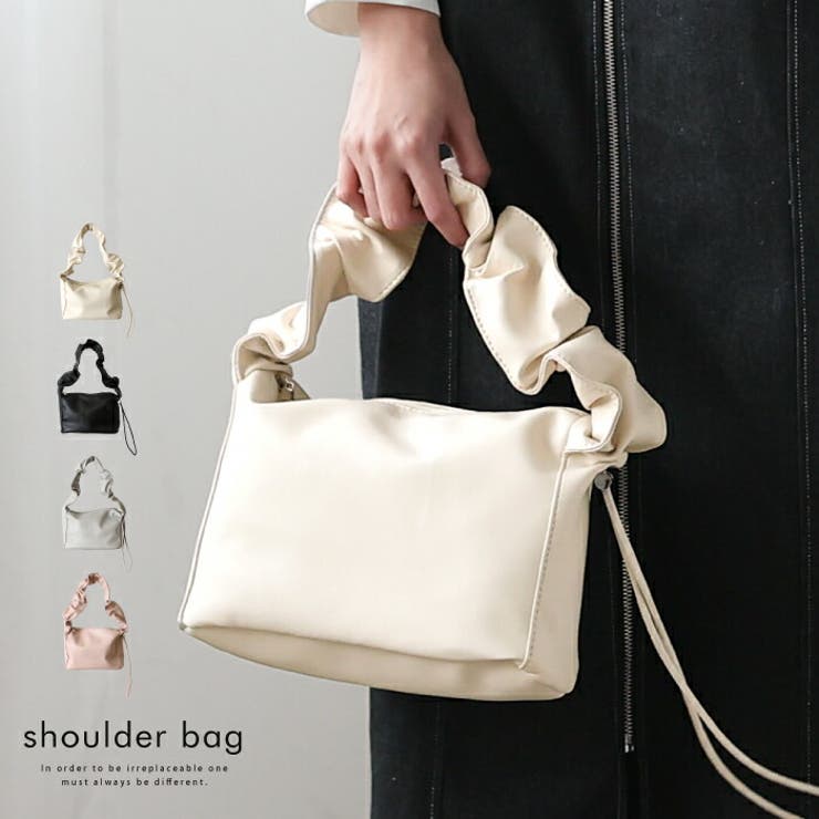 普段使いにぴったりなギャザーハンドルスクエアバッグ | aquagarage | 詳細画像1 