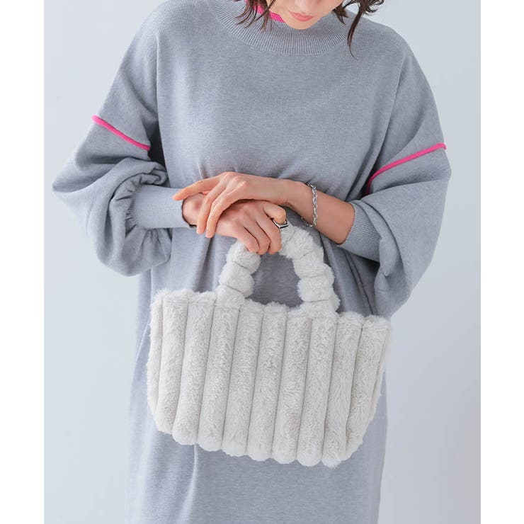 ストライプファープチトートバッグ | aquagarage | 詳細画像3 