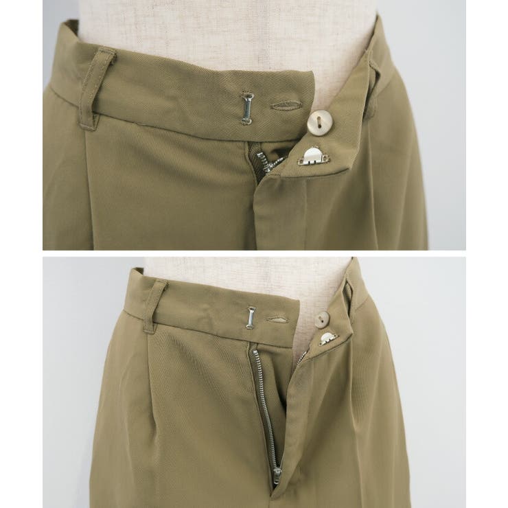 ボタンを外すとハーフパンツとして着用できるセパレートストレートパンツ | aquagarage | 詳細画像9 