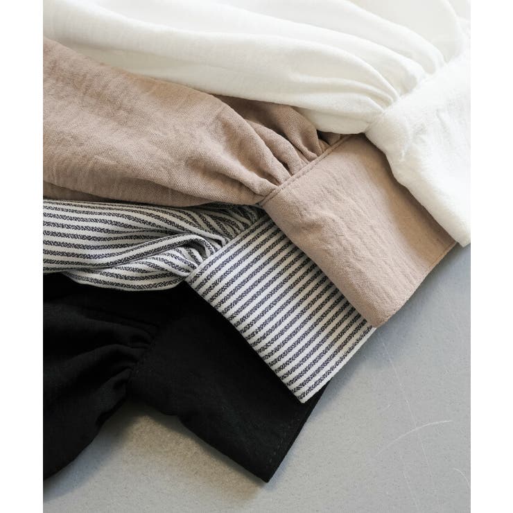 大きめのリボンがアクセント！たっぷりギャザーが目を惹く華やかボウタイブラウス | aquagarage | 詳細画像4 