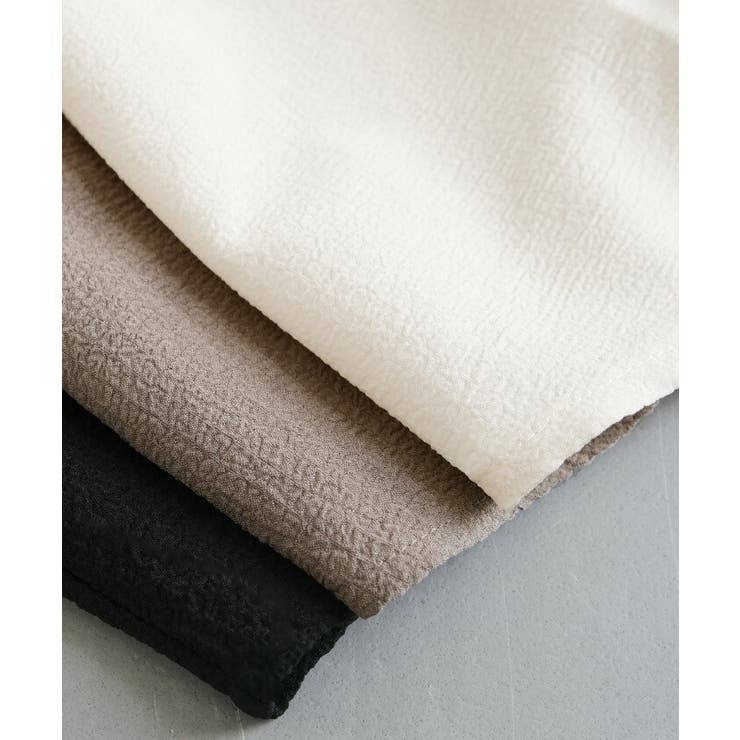 さらっとした肌触りの袖口リボンレイヤード長袖ブラウス | aquagarage | 詳細画像4 