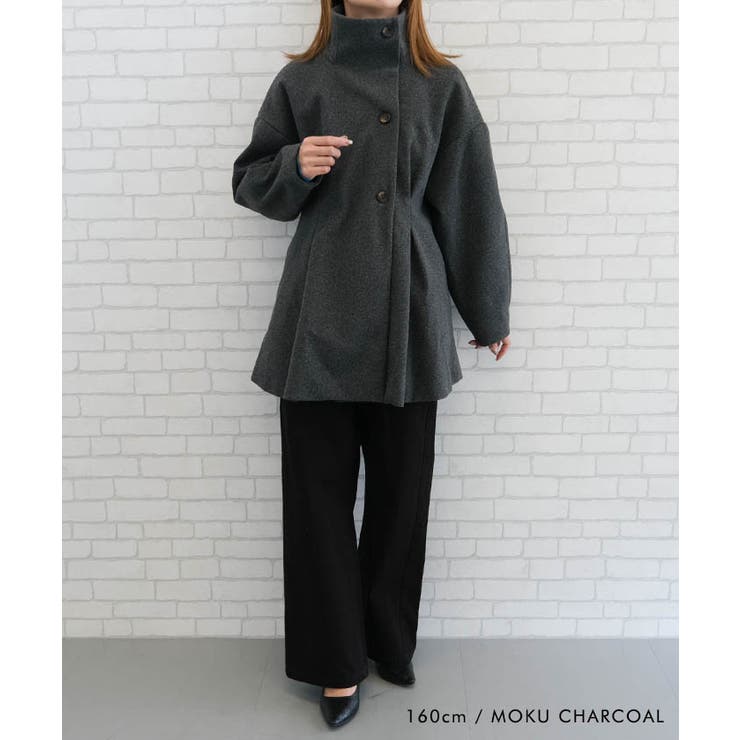 スタンドカラーコート ロングコート レディース | aquagarage | 詳細画像11 