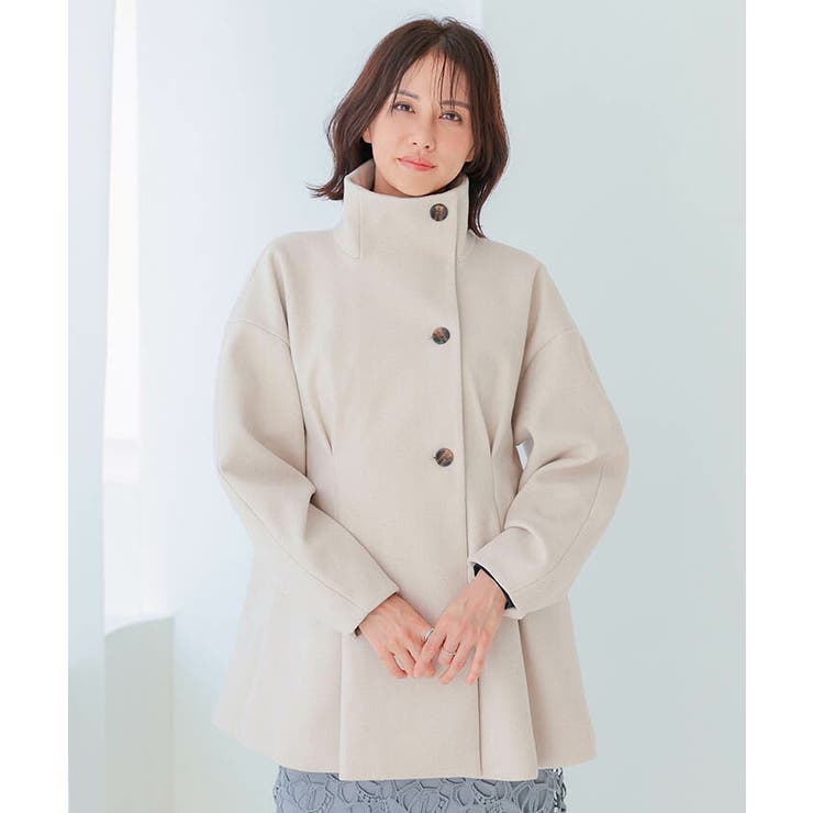 スタンドカラーコート ロングコート レディース | aquagarage | 詳細画像3 