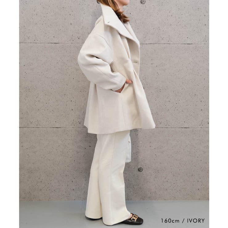 スタンドカラーコート ロングコート レディース | aquagarage | 詳細画像8 