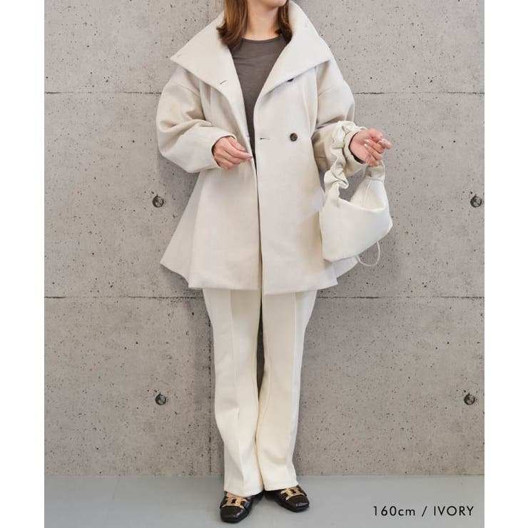 スタンドカラーコート ロングコート レディース | aquagarage | 詳細画像9 