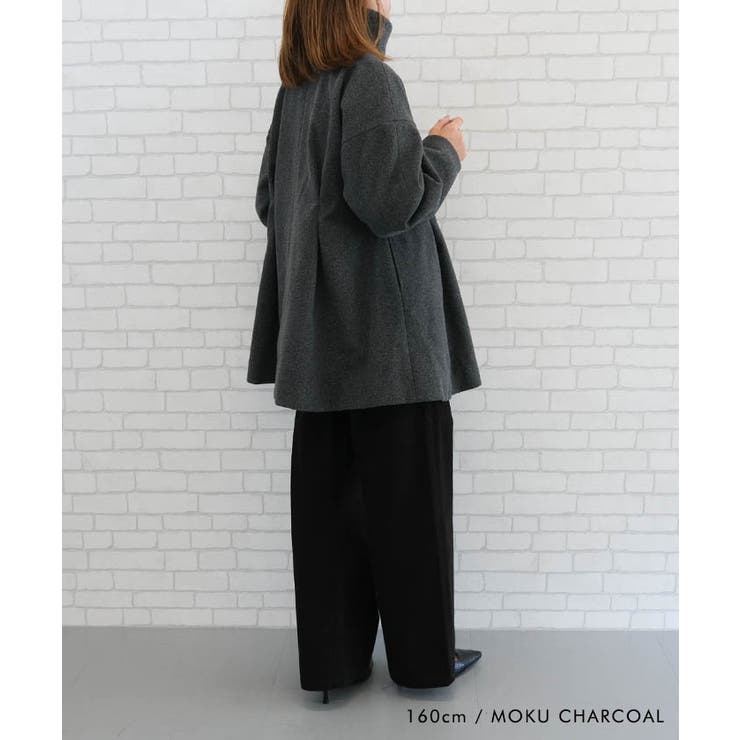 スタンドカラーコート ロングコート レディース | aquagarage | 詳細画像10 