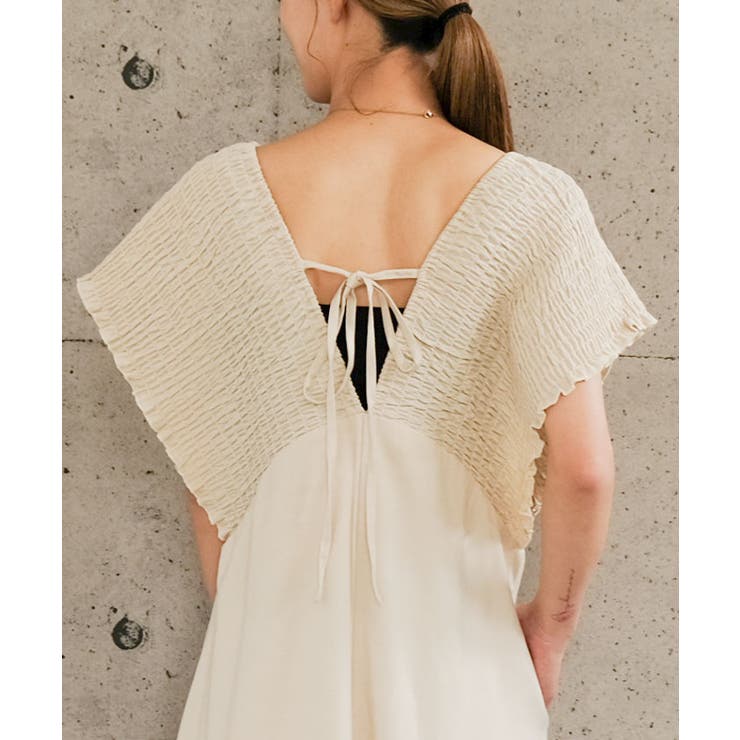 シャーリングロングワンピース 春 夏 秋 | aquagarage | 詳細画像4 