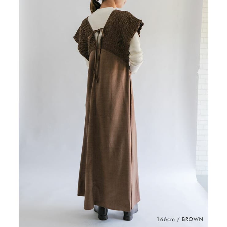 シャーリングロングワンピース 春 夏 秋 | aquagarage | 詳細画像9 