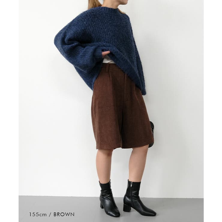 コーデュロイハーフパンツ  レディース 春 秋  冬 M | aquagarage | 詳細画像5 