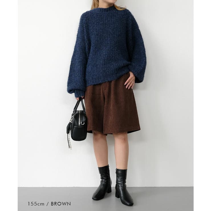 コーデュロイハーフパンツ  レディース 春 秋  冬 M | aquagarage | 詳細画像6 