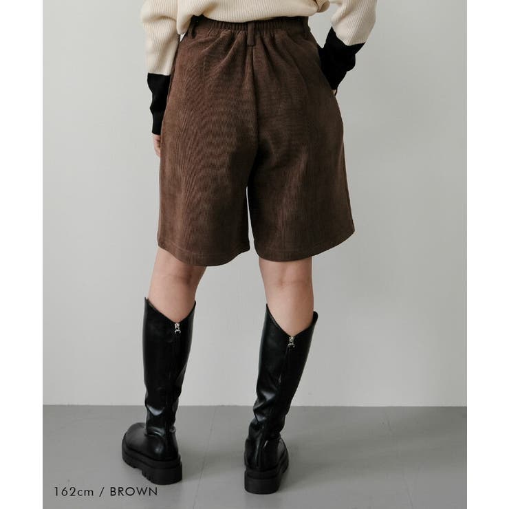 コーデュロイハーフパンツ  レディース 春 秋  冬 M | aquagarage | 詳細画像7 