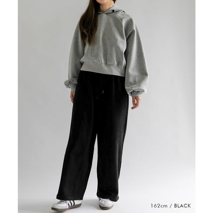 カットスエードイージーパパカットスエードイージーパンツ レディース 春 | aquagarage | 詳細画像11 