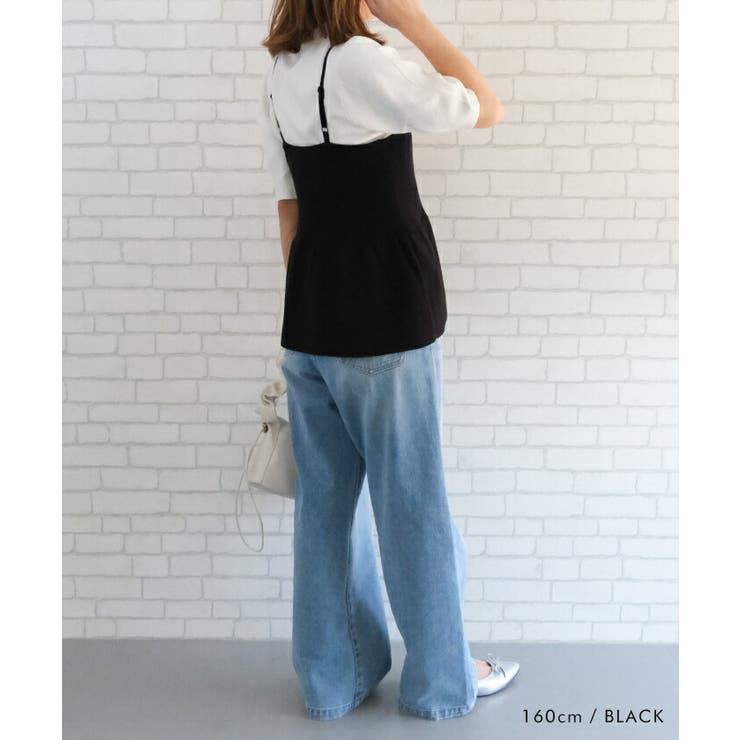 ペプラムニットビスチェ トップス レディース | aquagarage | 詳細画像9 