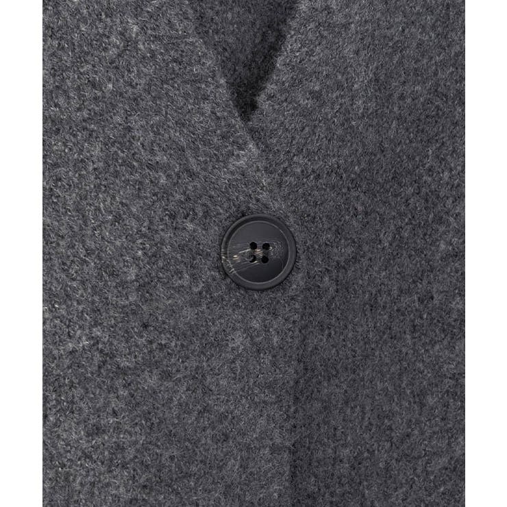 ワイドスリーブノーカラーニットジャケット 秋 冬 M  レディース | aquagarage | 詳細画像12 