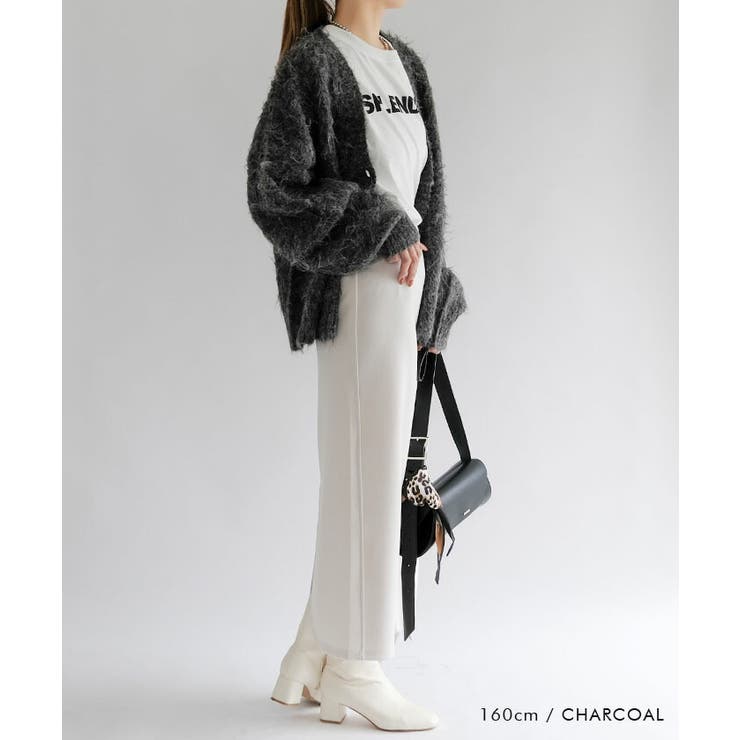 MIXシャギーニットカーディガン 秋 冬 M レディース | aquagarage | 詳細画像17 