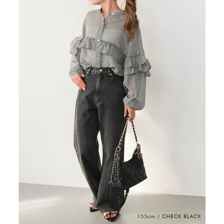 フリルブラウス 春 秋 レディース | aquagarage | 詳細画像6 