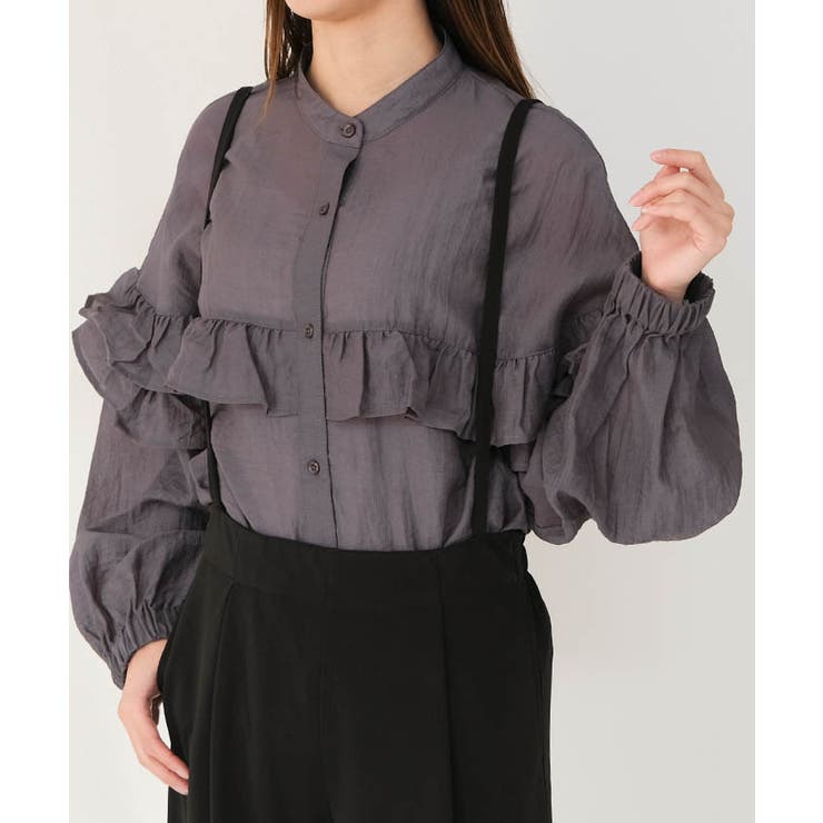 フリルブラウス 春 秋 レディース | aquagarage | 詳細画像8 