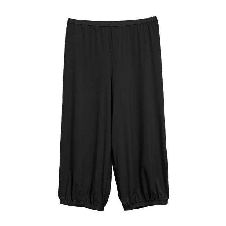 ブラック | トイレの時の「困った」を解決してくれる!ワイドパンツ用のペチパンツ | aquagarage