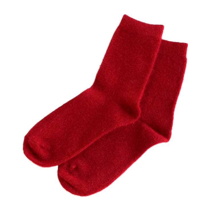 レッド | アンゴラモヘヤソックス レディース | aquagarage