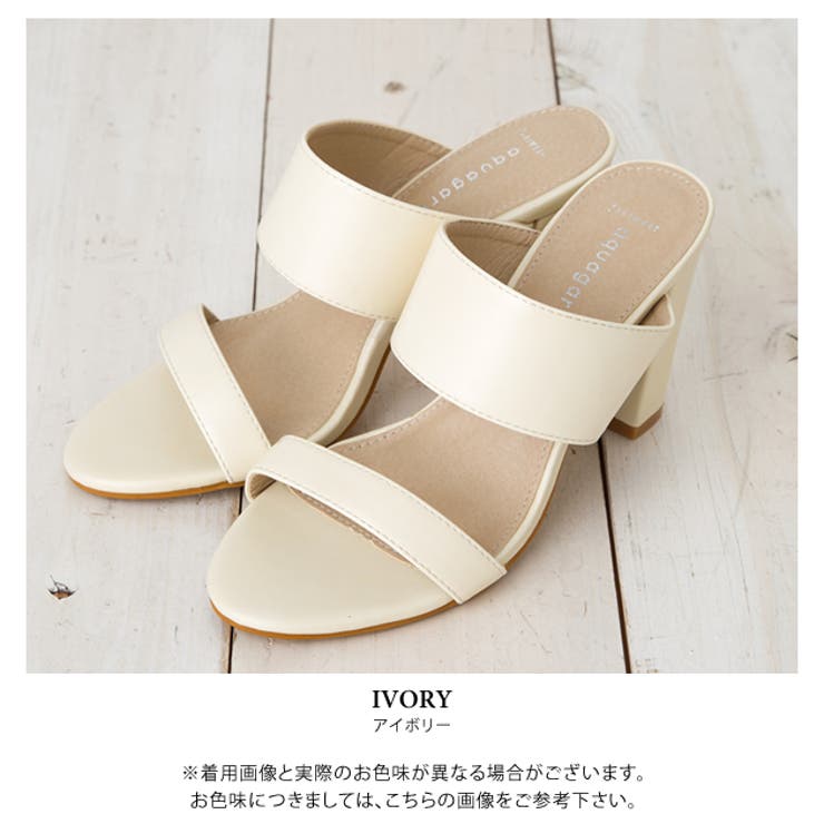 トッズ　ミュール　サンダル　ワンベルト　チャンキーヒール miniministore（ミニミニストア） ミュール サンダル チャンキーヒール