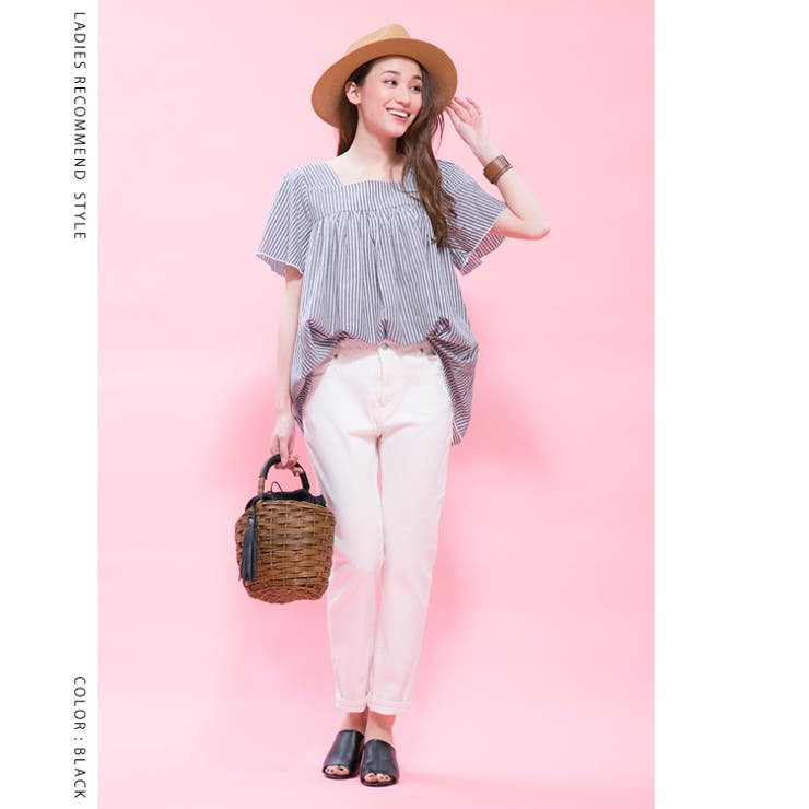 ワイドレザーローヒールサンダル レディース ブラック | aquagarage | 詳細画像13 